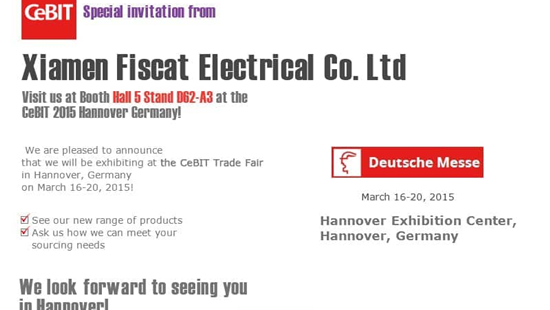 פיסקאט יציג בפאי הסחר של סיביט בהנובר, גרמניה ב-16-20 במרץ 2015